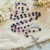 6mm Purple Agate Rosary: A Reminder of God's Regal & Divine Nature
