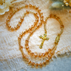 Champagne Crystal Our Lady of Guadalupe Rosary: A Divine Sparkle