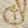 Christianartworkshop Champagne Crystal Our Lady of Guadalupe Rosary: A Divine Sparkle