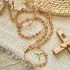 Christianartworkshop Champagne Crystal Our Lady of Guadalupe Rosary: A Divine Sparkle
