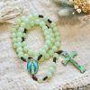 Christianartworkshop Glow in Dark Luminous Beads Prayer Rosary: Light Your Faith Way