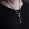 925 Sterling Silver Vintage Cross with Crown Necklace: A Timeless Token of Religious Devotion