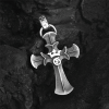 925 Sterling Silver Vintage Cross with Crown Necklace: A Timeless Token of Religious Devotion