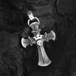 925 Sterling Silver Vintage Cross with Crown Necklace: A Timeless Token of Religious Devotion