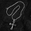 925 Sterling Silver Vintage Cross with Crown Necklace: A Timeless Token of Religious Devotion
