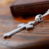 925 Sterling Silver Vintage & Minimalist Style Cross Necklace: Distinctive Symbol of Faith