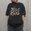 Christianartworkshop Jesus Is King Unisex Washed T-Shirt