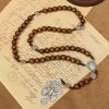 St. Benedict Medal Church Forgiveness Absolution Wooden Necklace Rosary Gift