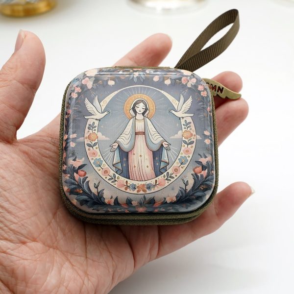9 Patterns Cartoon Style Square Rosary Cases: A Beautiful Blend of Faith and Function