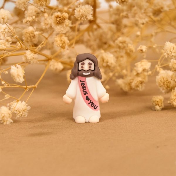 Christianartworkshop 5/10/20/30pcs Glow-in-the-dark Colorful Mini Jesus Figurine with Jesus Love you