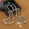 Handmade Floral Lily of the Vally Beads Rosary: Divine Peace Gem
