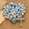 PRAYERFUL FAITH: Handmade Floral Lily of the Vally Beads Rosary