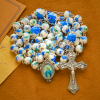 Handmade Floral Lily of the Vally Beads Rosary: Divine Peace Gem