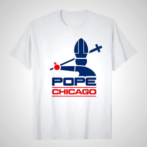 Christian Art Workshop Pope Chicago Graphic T-Shirt