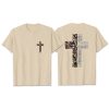 Christianartworkshop Camo Cross Design With Philippians 4:13 Verse Christian T-Shirt