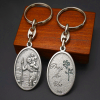 Artistic Metal St. Christopher Keychain for Travelers