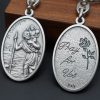 Christianartworkshop Artistic Metal Crafted St. Christopher Keychain: Heirloom of Traveler's Blessings