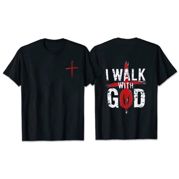 Christianartworkshop I'll Walk With God T-Shirt