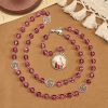 Pink Glass Rosary Adorned with Our Lady of Guadalupe: A Love - Filled Blessing
