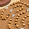 Olive Wood Rosary Featuring Our Lady Medal: Divine Devotion in Every Bead