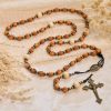 PRAYERFUL FAITH: Exquisite Rose Beads with Miraculous Medal Rosary