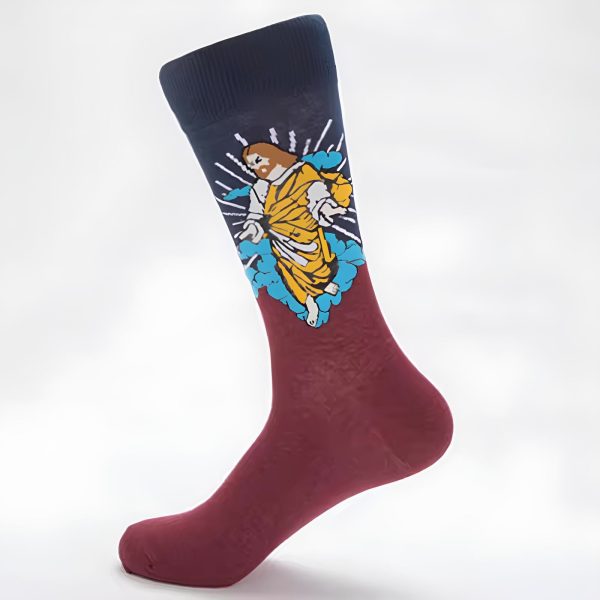 Christianartworkshop He Has Risen Blessed Jesus Unisex Socks: Grace for Every Step