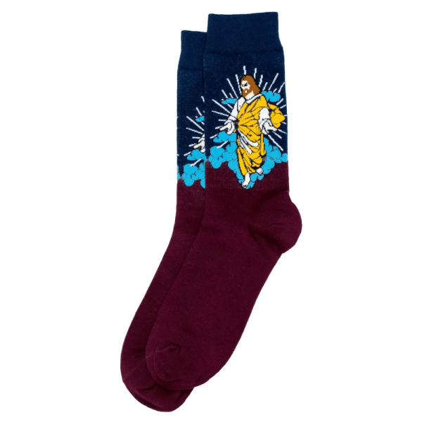 Christianartworkshop He Has Risen Blessed Jesus Unisex Socks: Grace for Every Step