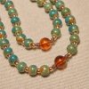 Christianartworkshop Handcrafted Green Ceramic Rosary with Miraculous Medal and Amber Beads: Feel Graceful Faith