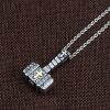 Sacred 925 Silver Hammer Cross Necklace: Rugged Faith Symbol with Retro Edge