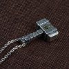 Sacred 925 Silver Hammer Cross Necklace: Rugged Faith Symbol with Retro Edge