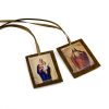 Blessed Brown Wool Scapular of Sacred Heart of Jesus and Virgin Mary