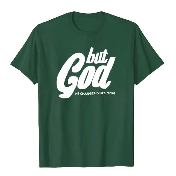 Christianartworkshop But God Hand-Stitched T-shirt