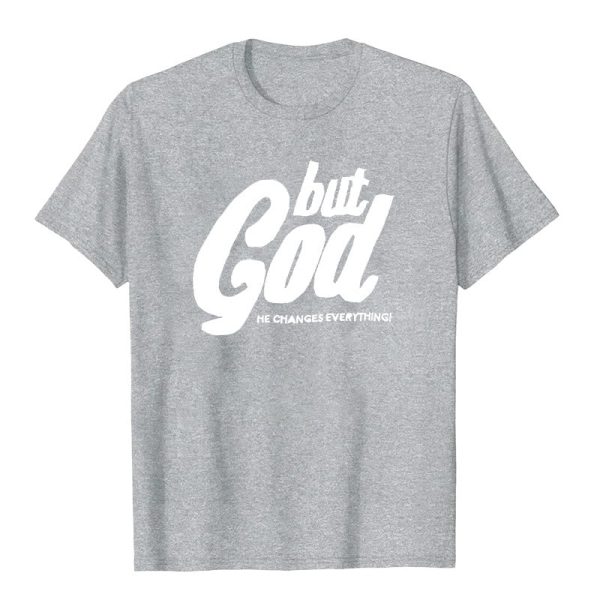 Christianartworkshop But God Hand-Stitched T-shirt