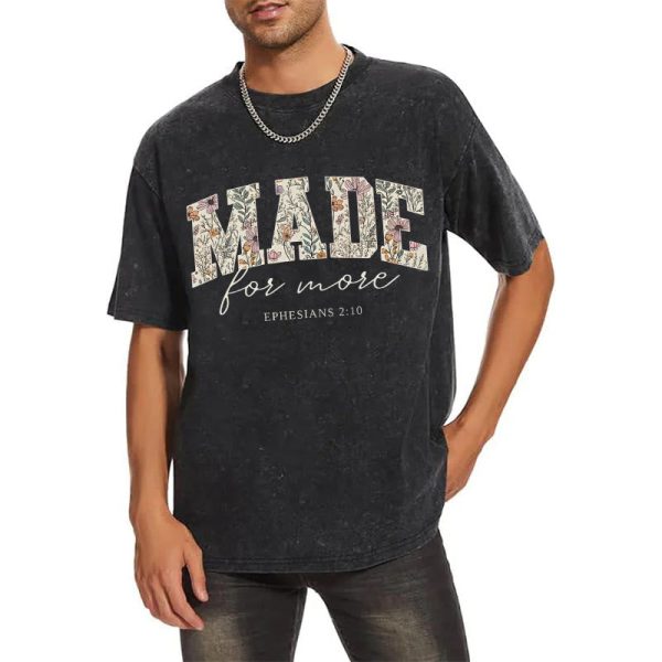 Christianartworkshop Made for More Washed T-Shirt