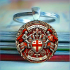Spiritual Companion Knights Templar Keychain: Faith-Filled Token of Chivalric Grace