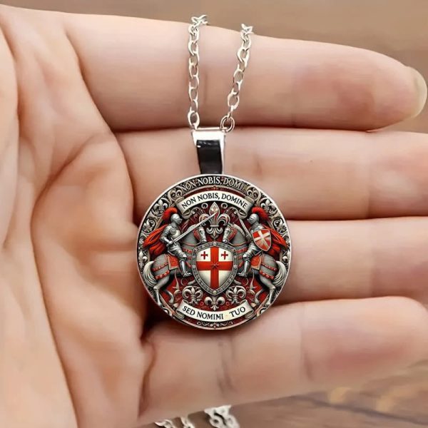 Spiritual Companion Knights Templar Keychain: Faith-Filled Token of Chivalric Grace