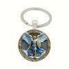 Classic Religious Armor Guardian Angel St. Micheal Keychain: Enduring Emblem of Heavenly Valor