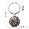 Soulful Light Shadow St. Michael the Archangel Keychain: Profound Sign of Spiritual Defense
