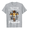 Christianartworkshop Religious Faith Lion Cross Graphic Unisex T-shirt