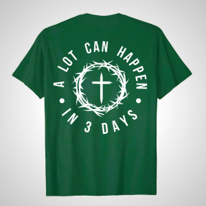 Christian Artworkshop Unisex T-Shirt with Thorn Crown Cross Design