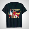 Pope Leo XIV American Flag Unisex T-Shirt | Christian Art