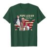 Christianartworkshop Pope Leo XIV America Flag Unisex T-shirt