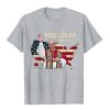 Christianartworkshop Pope Leo XIV America Flag Unisex T-shirt
