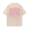Christianartworkshop Jesus Saves Unisex Washed T-Shirt