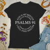 Psalms 91 Christian Women's Tee - Faith-Inspired Graphic Shirt