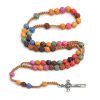 Christianartworkshop Multicolor Prayer Rose Beads Rosary