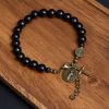 Christianartworkshop Ebony Beads St. Benedict the Blessed Protection Bracelet