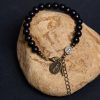 Christianartworkshop Ebony Beads St. Benedict the Blessed Protection Bracelet