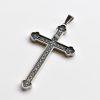 Retro Sterling Silver Amulet INRI Cross Pendant Necklace: A Emblem of Grace