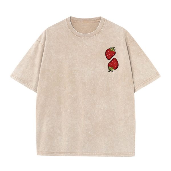 Christianartworkshop Fruit Of The Spirit Double Sided Unisex Washed T-shirt